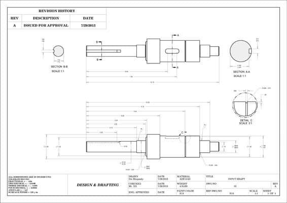 Mechanical Projects Portfolio - FEA, 2D/3D Design and Drafting