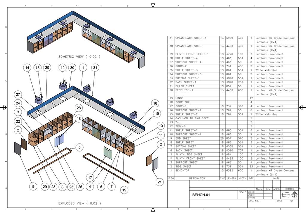 Joinery shop drawings services australia