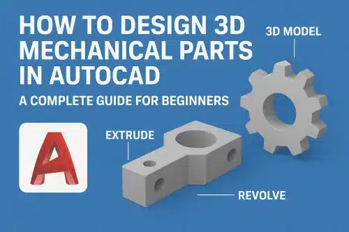 3D Mechanical Parts in AutoCAD