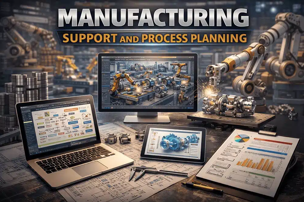 MANUFACTURING SUPPORT AND PROCESS PLANNING 1 MANUFACTURING SUPPORT