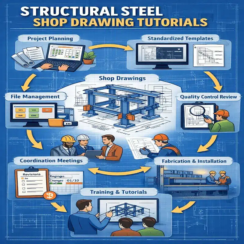 structural steel shop drawing